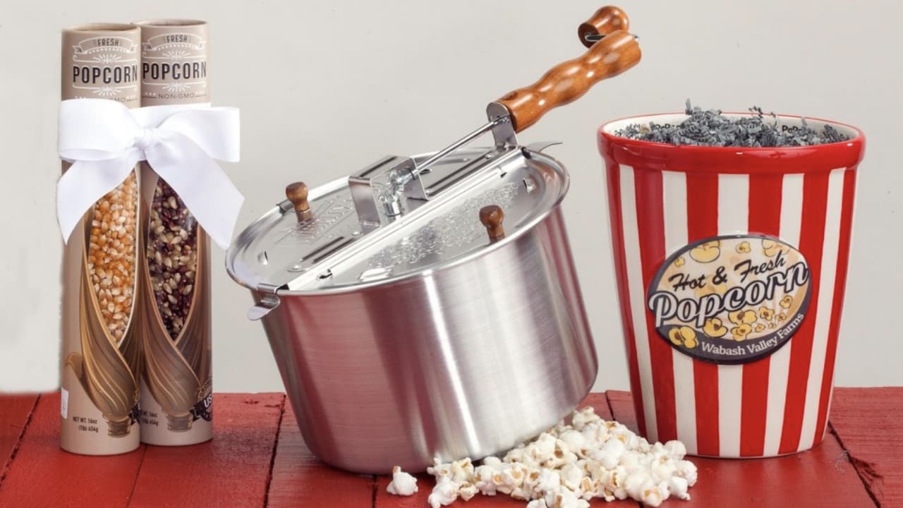 Whirley Pop Aluminum Stove Top Popcorn Popper 16.5 in. 6 qt Silver - Ace  Hardware