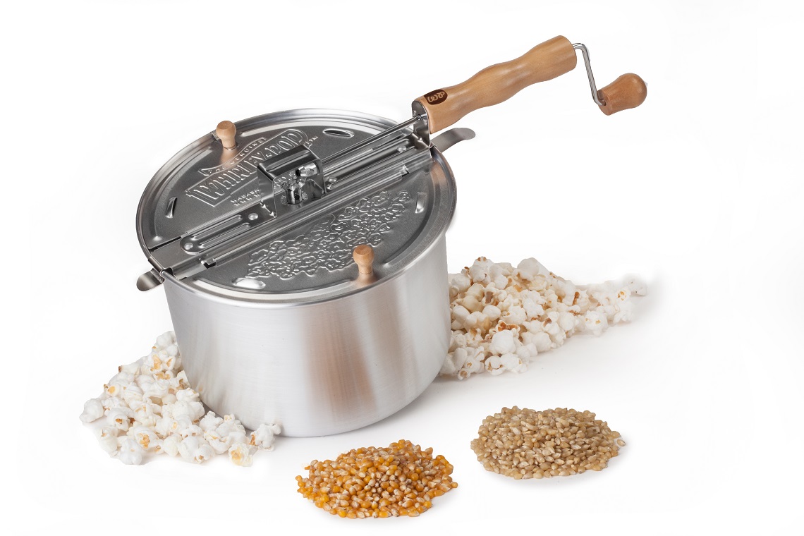 Whirley Pop | Timeless Popcorn Gift Set with Hull-less Popcorn & Metal