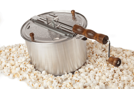 Classic Everything Popcorn Gift Set Original Silver Whirley Pop